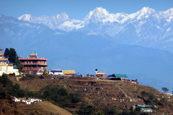 Panaorama Himalajów z Nagarkotu