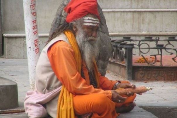 Nepalski sadhu. Nepalski sadhu.