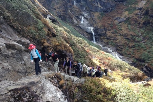 Trekking w Himalajach. Trekking w Himalajach.