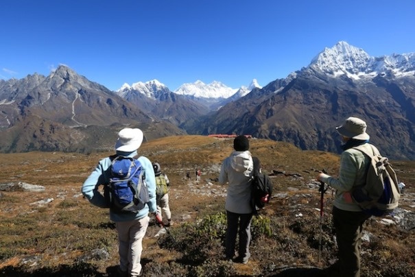 Trekking w Himalajach. Trekking w Himalajach.